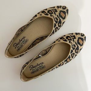 Sketchers Memory Foam Cheetah Print Flats